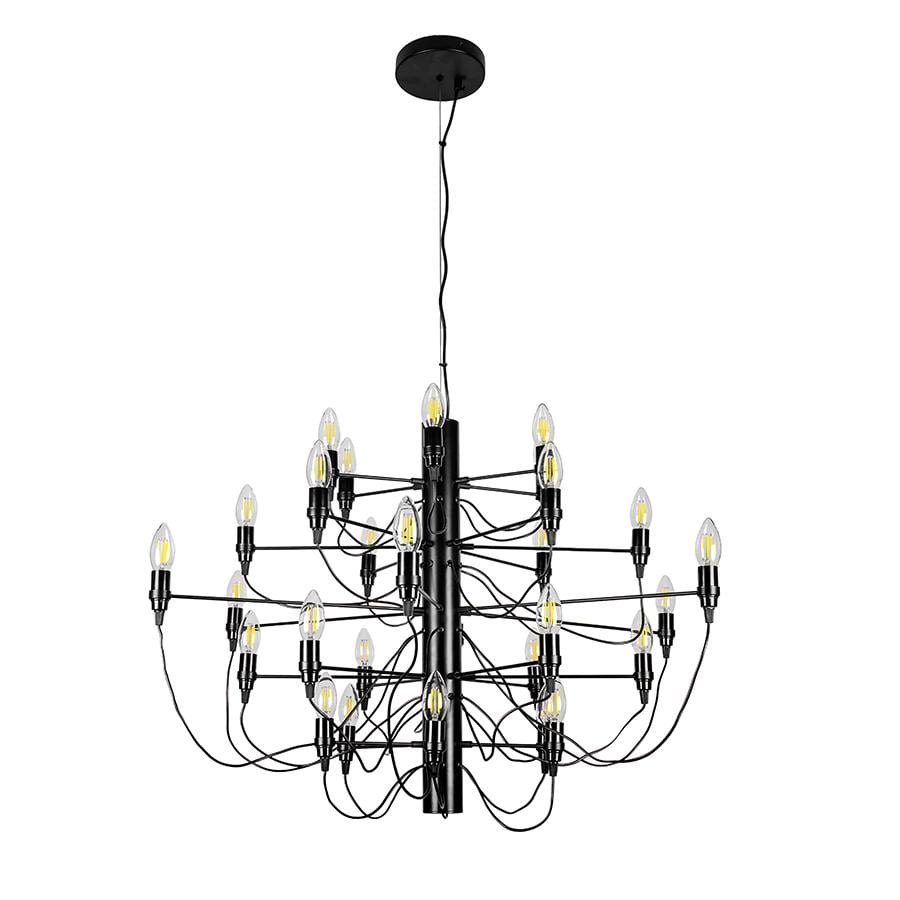 Люстра подвесная свечи Levistella 792D1119-30 BK Черный