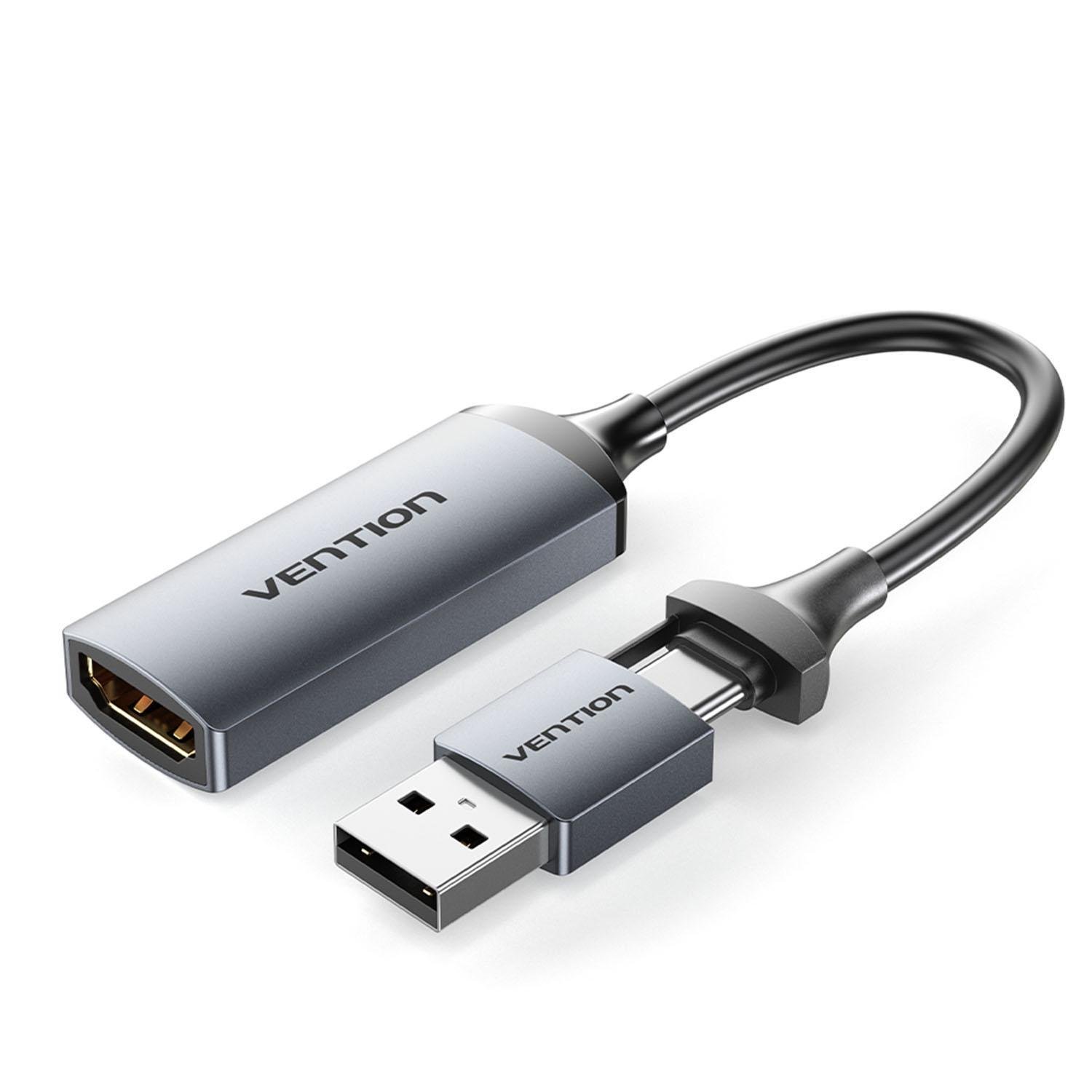 Карта видеозахвата Vention Type-C/USB-HDMI 1080p 60Гц режимы Черный (ACWHA) Карта видеозахвата Vention Type-C/USB-HDMI 1080p 60Гц режимы Черный (ACWHA)