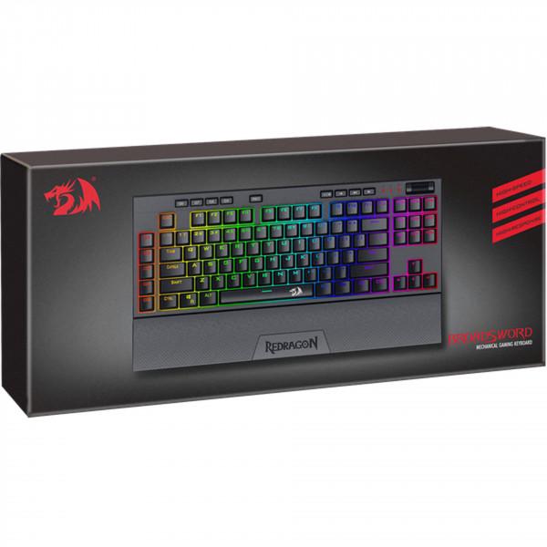 Клавіатура ігрова механічна Redragon Broadsword RGB Outemu Blue (77548) - фото 6