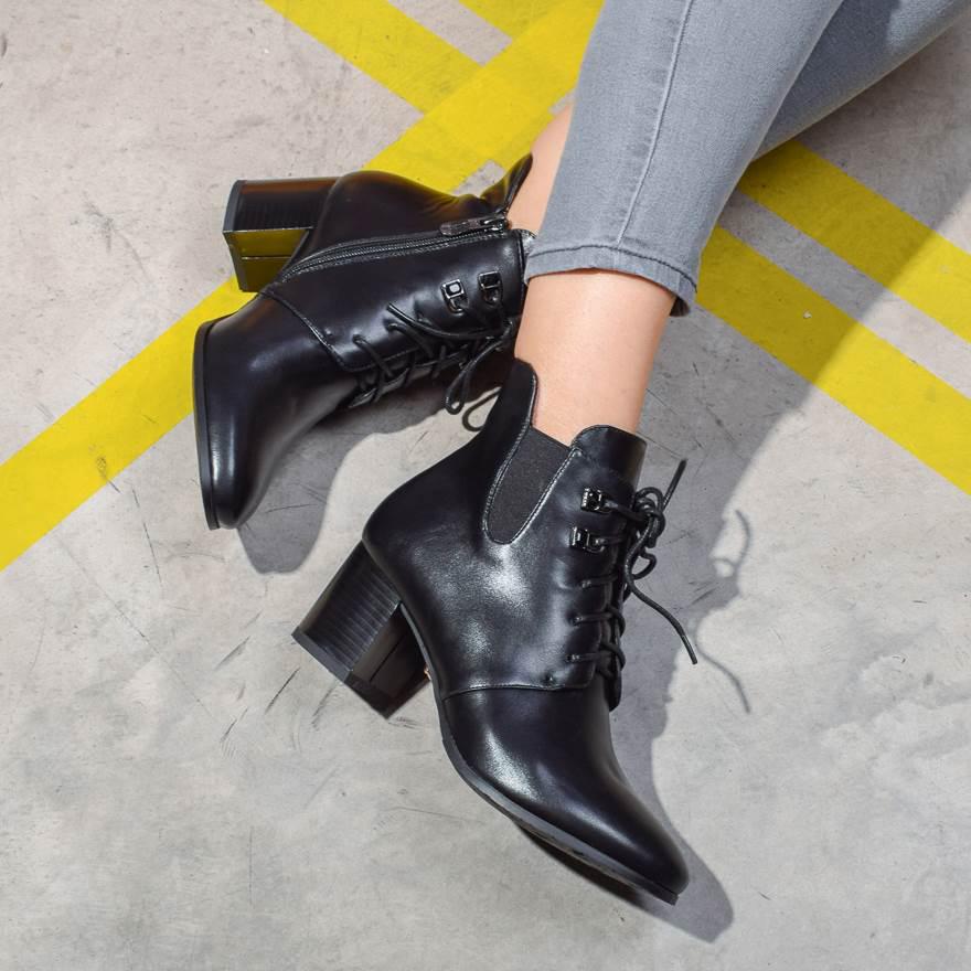 Ботильоны женские на шнуровке 321414 р. 38 24,5 см