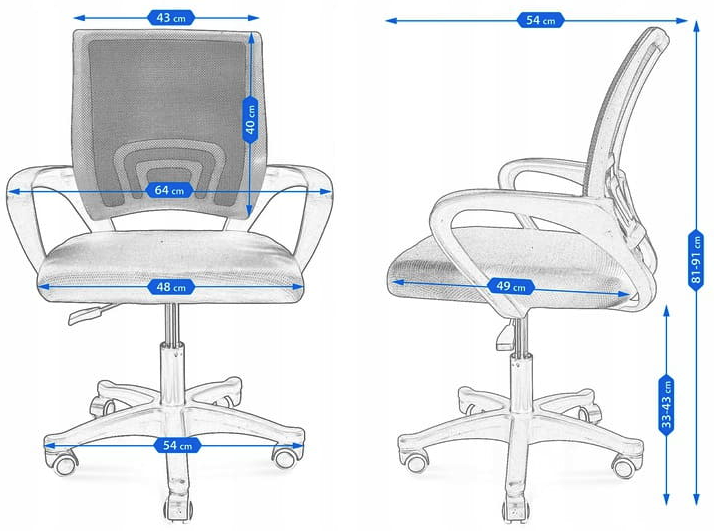 Офісне крісло Smart JUMI Помаранчевий (5029) - фото 4 Офісне крісло Smart JUMI Помаранчевий (5029) - фото 4