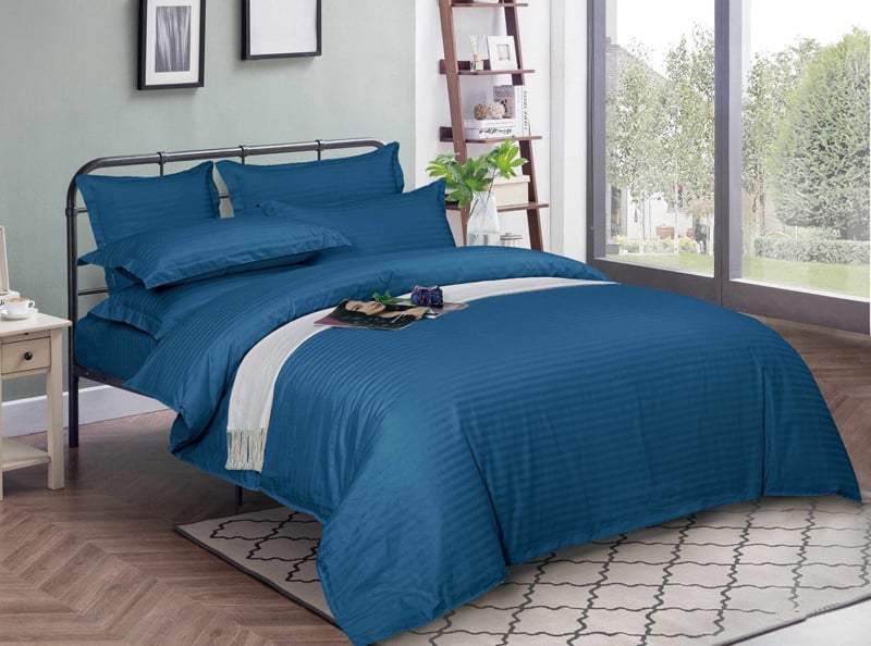 Комплект постельного белья Кондор двуспальный страйп-сатин (191501 180х215)