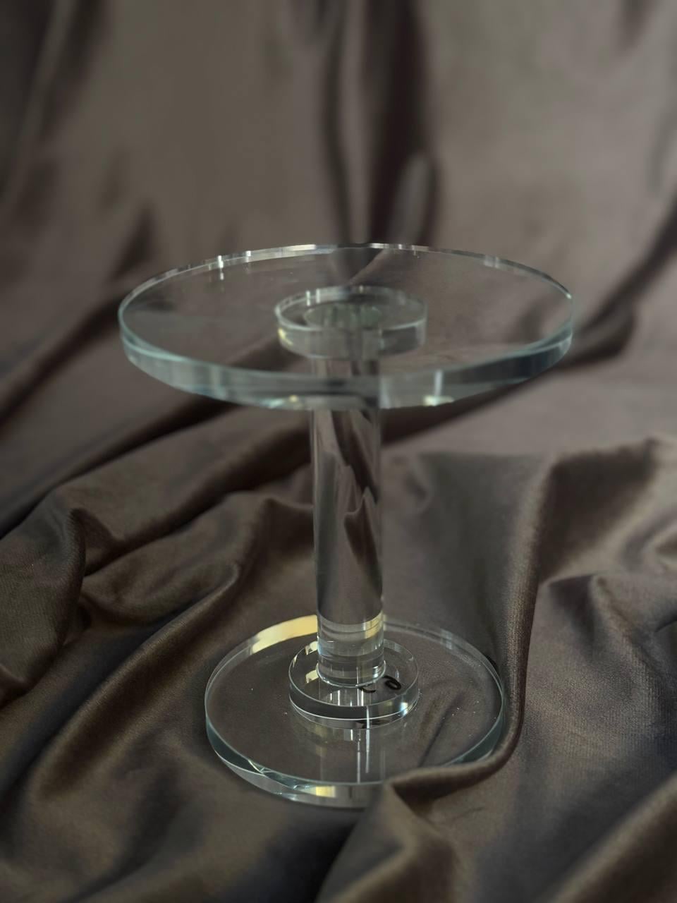 Тортовщица на ножке YIWU Fiesta стеклянная 13,5 см Прозрачный (HP-4-69L)