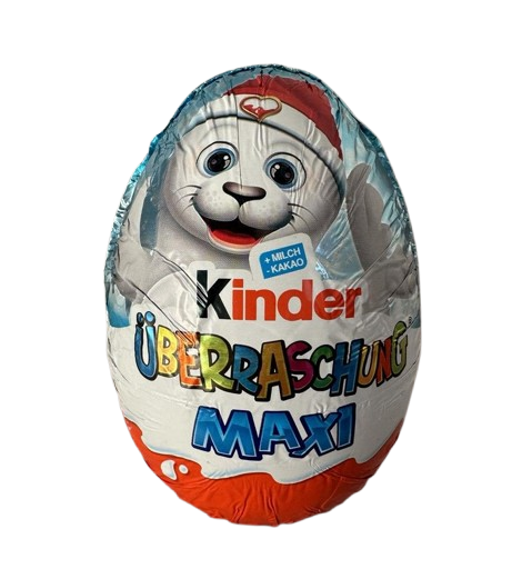 Шоколадне яйце Kinder Uberraschung Maxi Тюлень 100 г