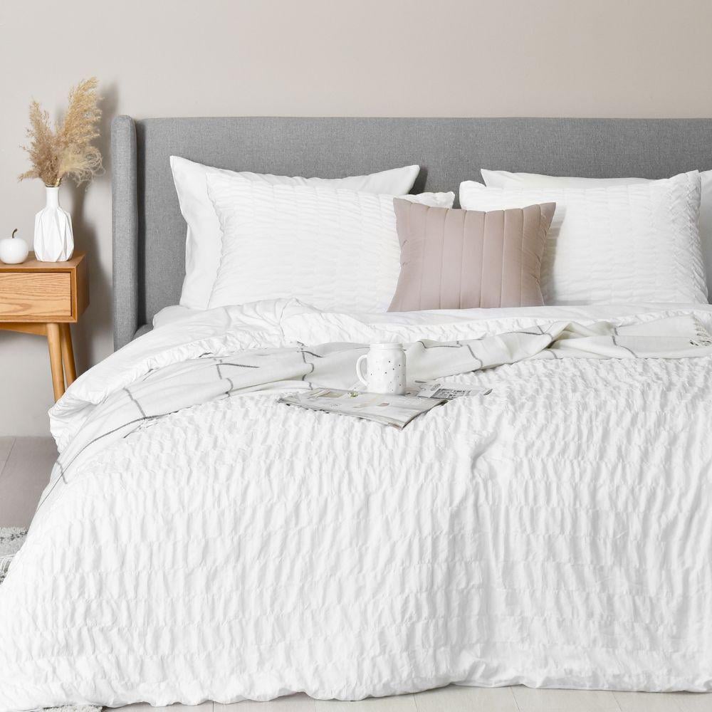 Комплект постільної білизни євро IDEIA Cloud Dream жатка подарункова упаковка Білий (26357)