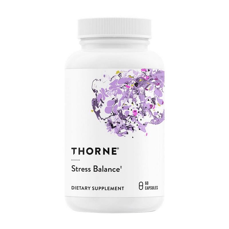 Комплекс від стресу з ашвагандою KSM-66 женьшенем вітамінами B і C Thorne Stress Balance 60 капс.