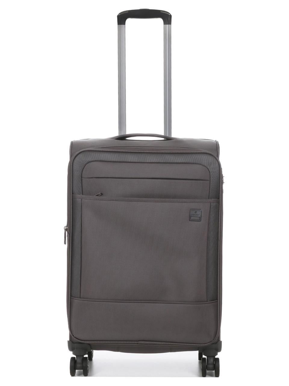 Чемодан средний Airtex ткань M 68х43х27 + 5 см 68 л 3,5 кг Серый (832)