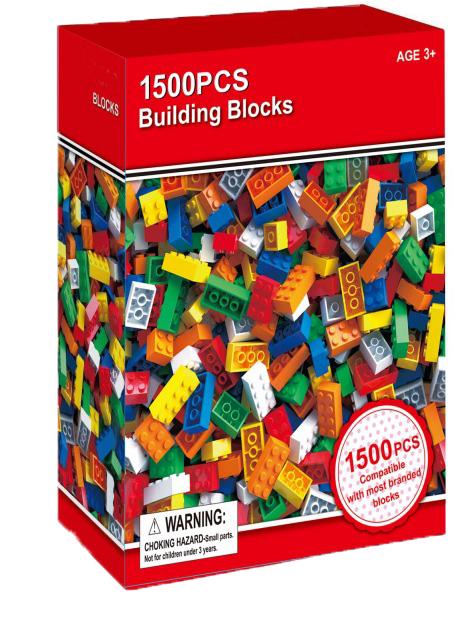 Конструктор строительные блоки 1500 дет. (1500)
