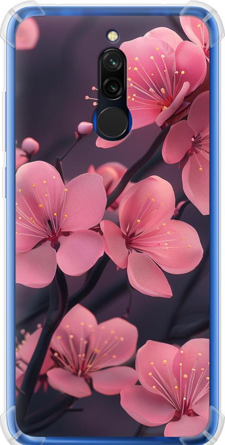 Чехол на Xiaomi Redmi 8 Пурпурная сакура (6075sp-1806-42517)