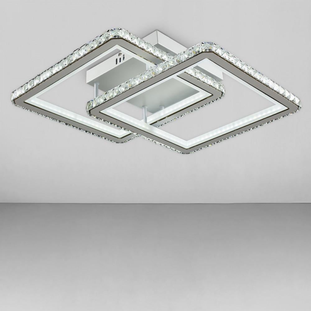 Люстра светодиодная Svet 160W с хрустальными плафонами 3000-6000К Белый (SY-19381/2 WH+TIGD) Люстра светодиодная Svet 160W с хрустальными плафонами 3000-6000К Белый (SY-19381/2 WH+TIGD)