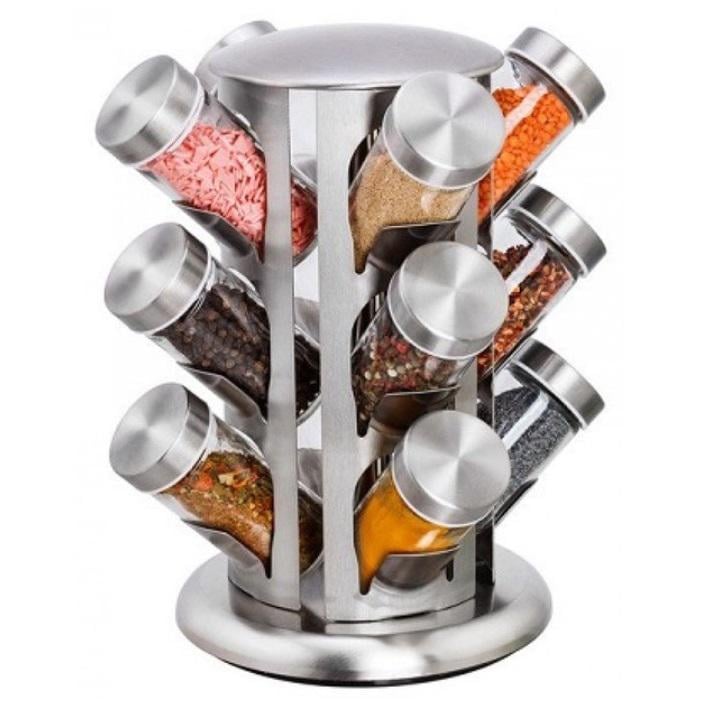 Набір для спецій Empire на обертовій підставці 13 пр.