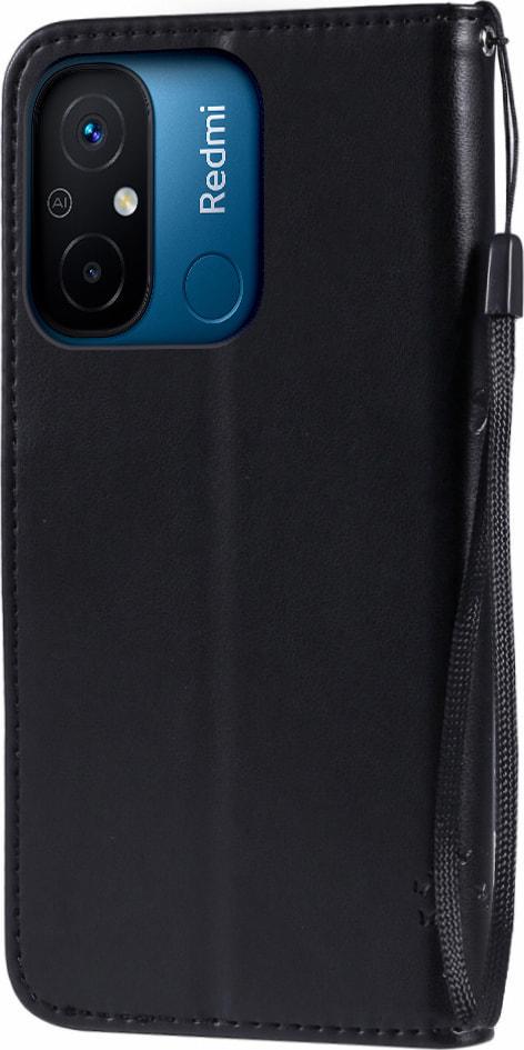 Чехол книжка Xiaomi Redmi 12C Кот и Дерево Black (33324-2B) - фото 2 Чехол книжка Xiaomi Redmi 12C Кот и Дерево Black (33324-2B) - фото 2