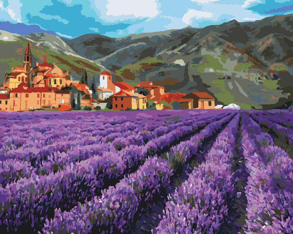 Картина по номерам Идейка Поля Прованса 40x50 см (KH2216)