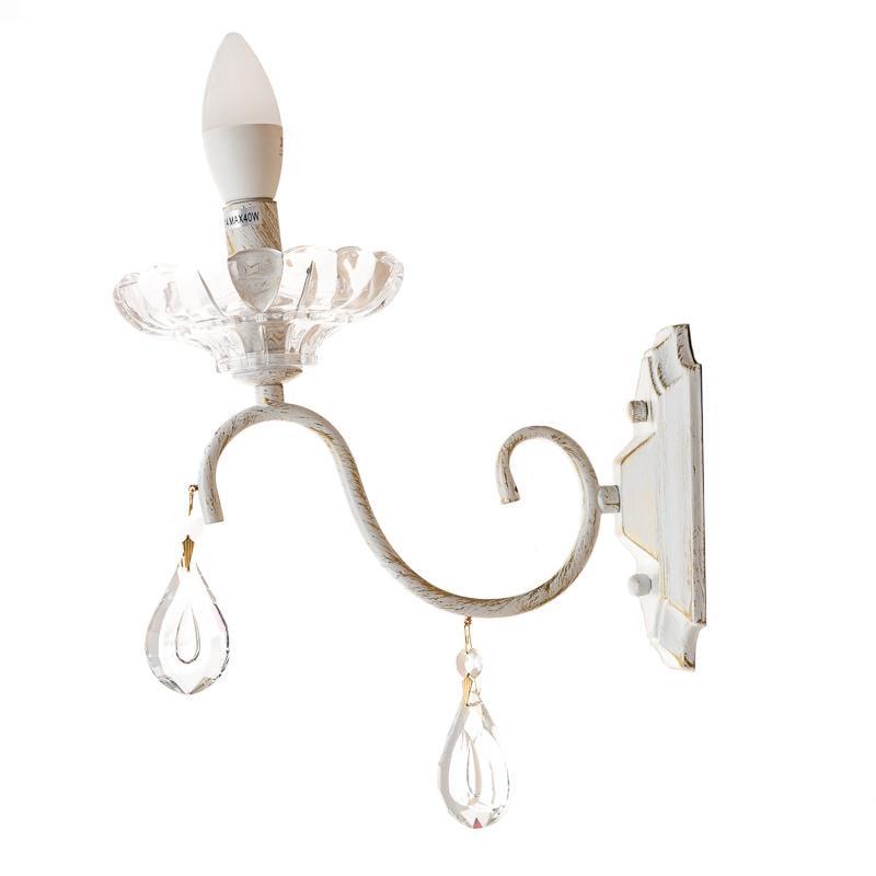 Бра настенное Light House ES-15890/1W Свеча Белый