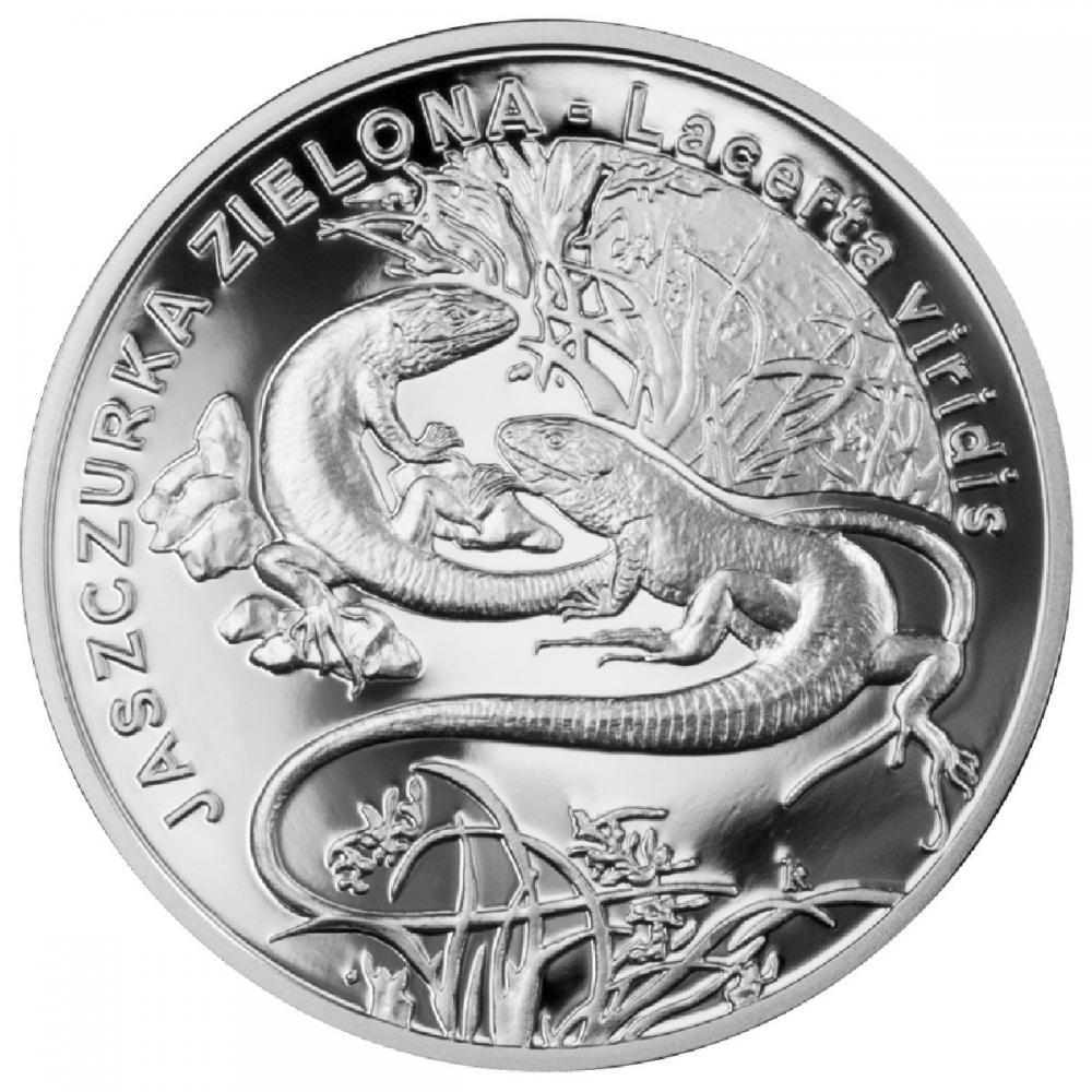 Коллекционная монета Польша 20 злотых 2009 «Ящерица» Серебро Proof Y 679