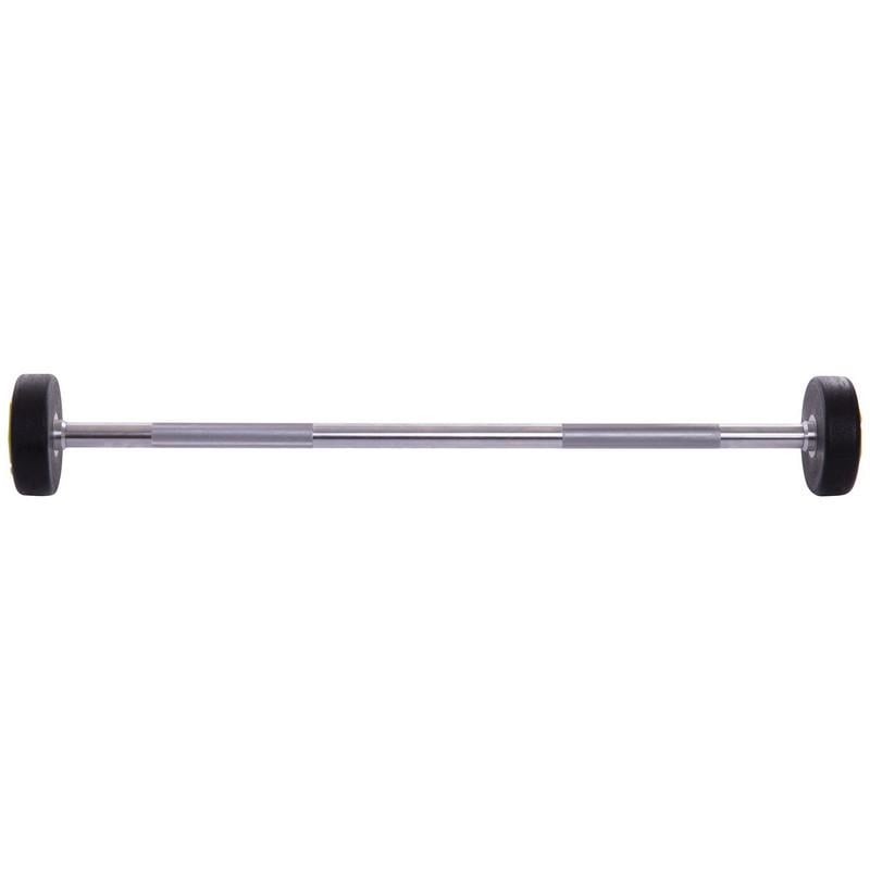 Штанга фіксована пряма Urethane Barbell Zelart TA-2689 15 кг Зелено-чорний (58363124) - фото 2