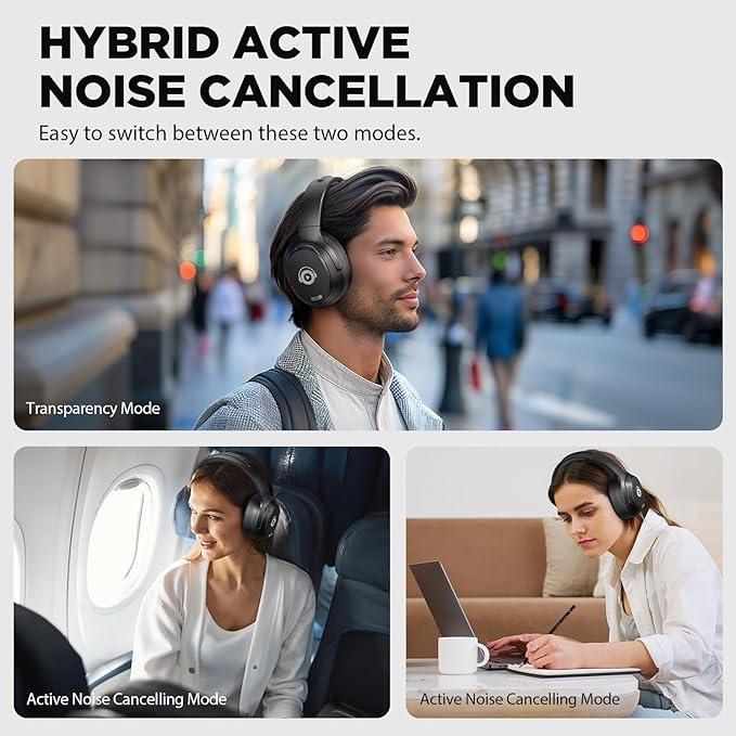 Наушники з активним шумоподавленням Tapaxis Bluetooth бездротові повнорозмірні - фото 7