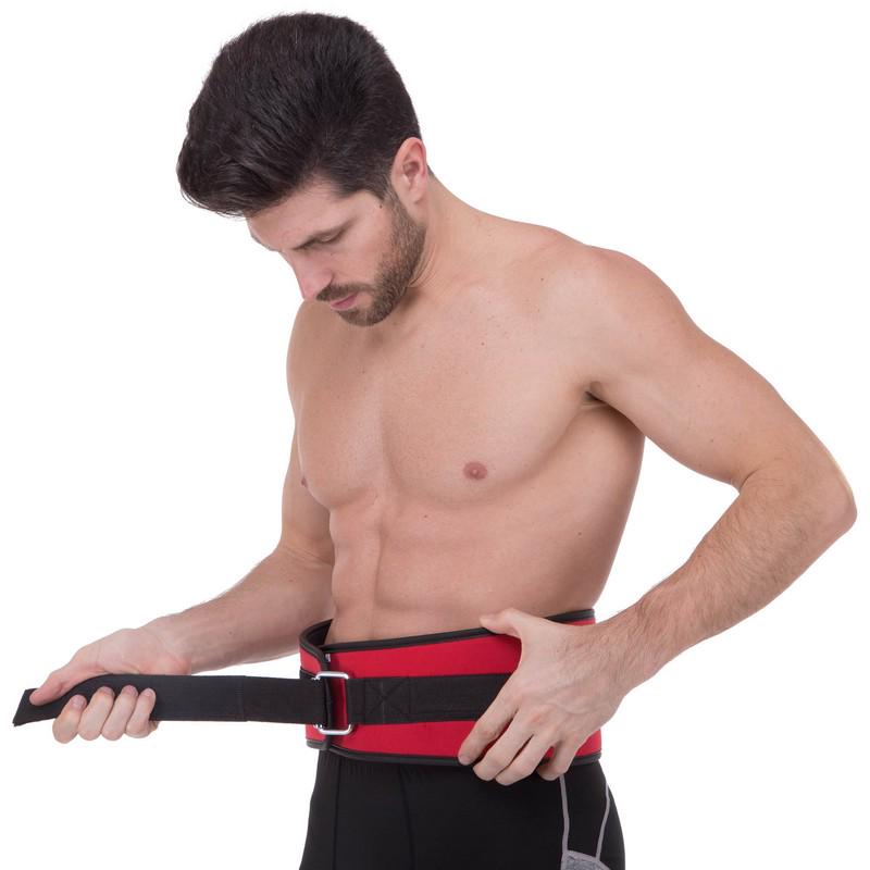 Пояс атлетический Zelart SB-165486 текстильный спинка 15 см 85-116 см XS Красный (2532847900) - фото 2 Пояс атлетический Zelart SB-165486 текстильный спинка 15 см 85-116 см XS Красный (2532847900) - фото 2
