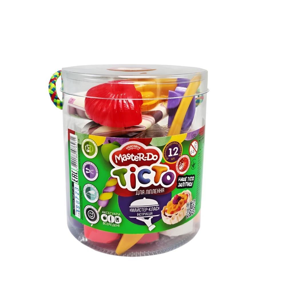 Набор креативного творчества Тесто для лепки Master Do Туба 12 цв. (1TMD-01-06)