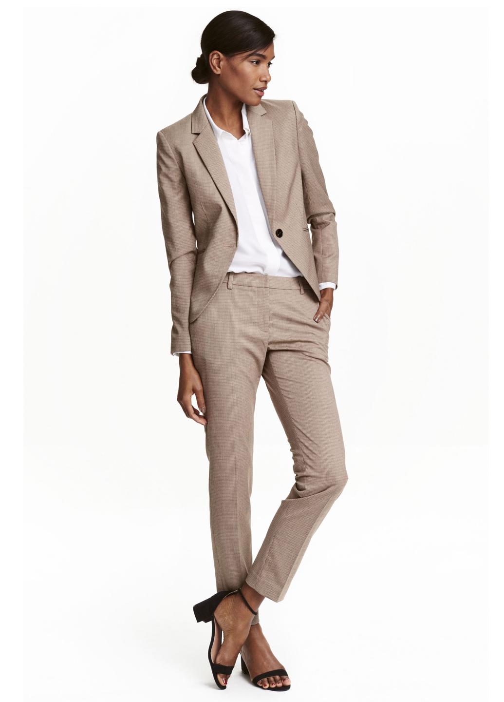 Брюки женские H&M р.34 Коричневый (350082b36)