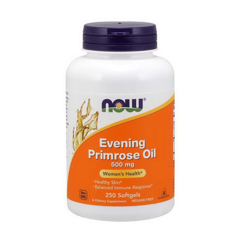 Олія вечірньої примули Now Foods Evening Primrose Oil 500 mg 250 softgels