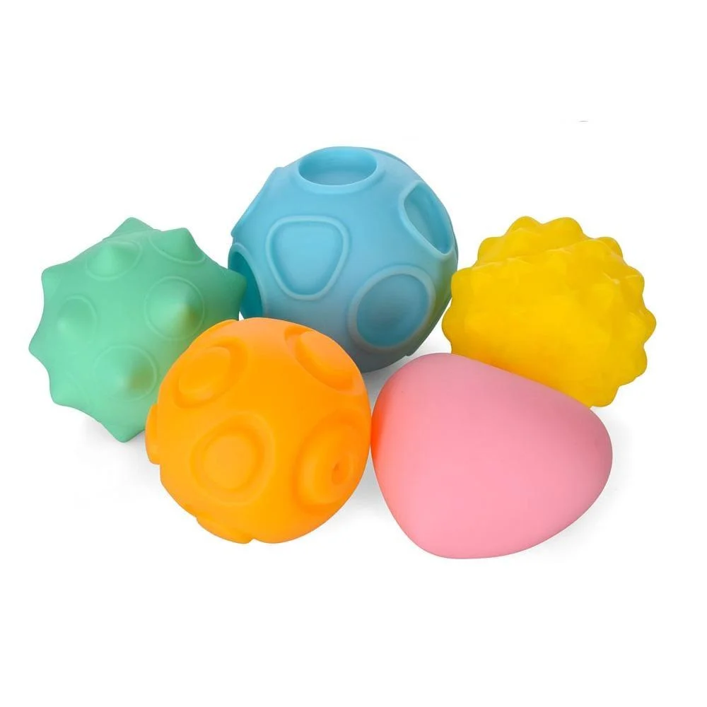 Набор тактильных сенсорных мячиков Монтессори Fun Game SDH168-22-26 для новорожденного 5 шт. (2698828354)