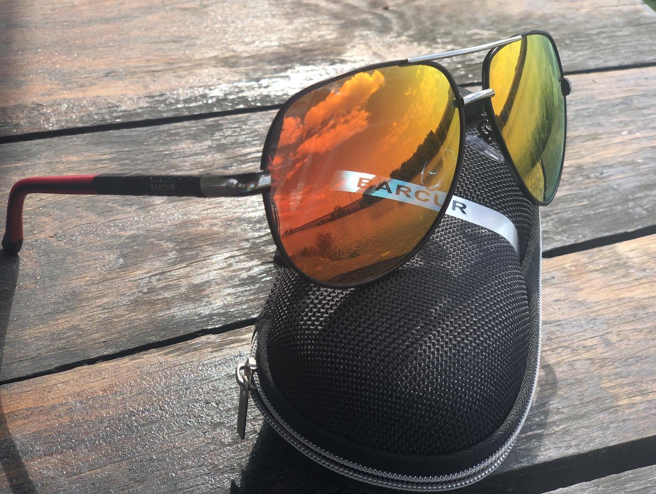 Очки солнцезащитные мужские с поляризацией Orange - фото 7
