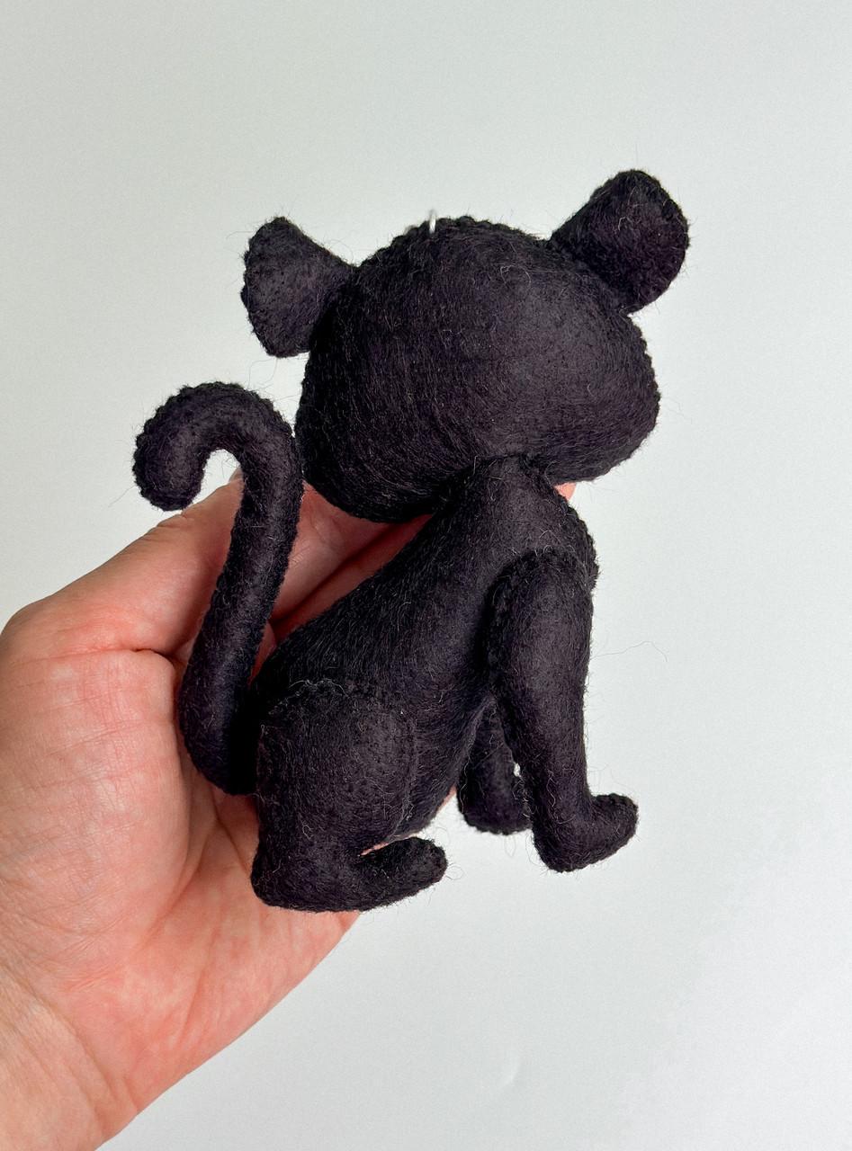Іграшка з фетру ручної робота Чорний пантера (28857512) - фото 3
