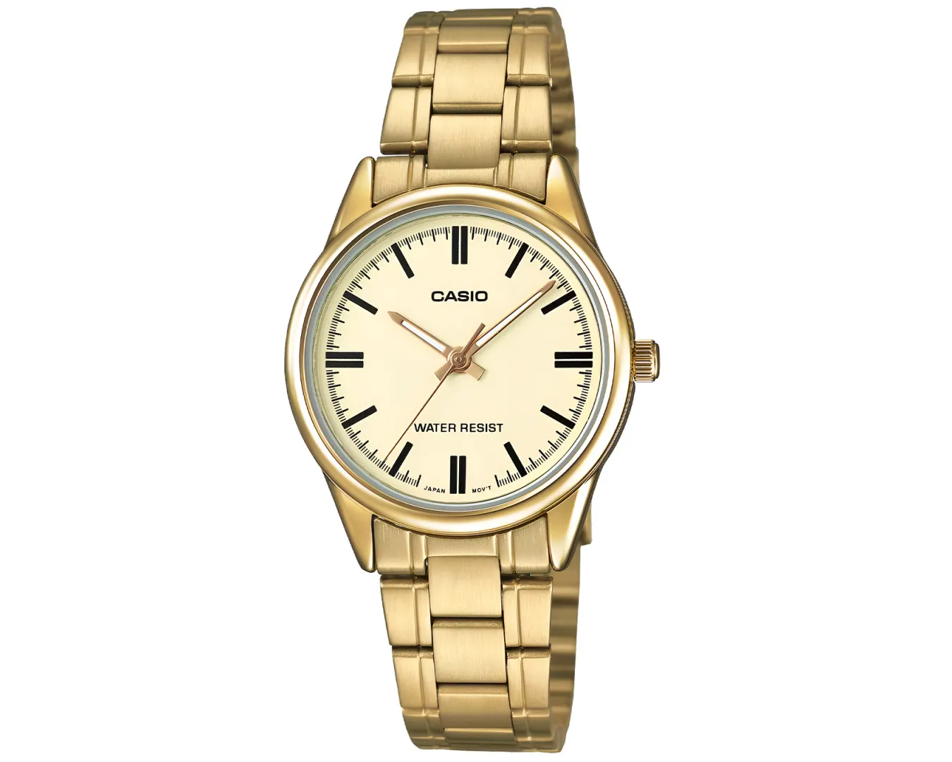 Наручные часы женские Casio LTP-V005G-9AUDF d 28 мм Золотой (2564525179)
