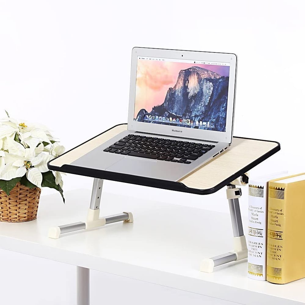 Столик для ноутбука деревянный складной Laptop Table Desk A8 52х30 см (120.385) - фото 8