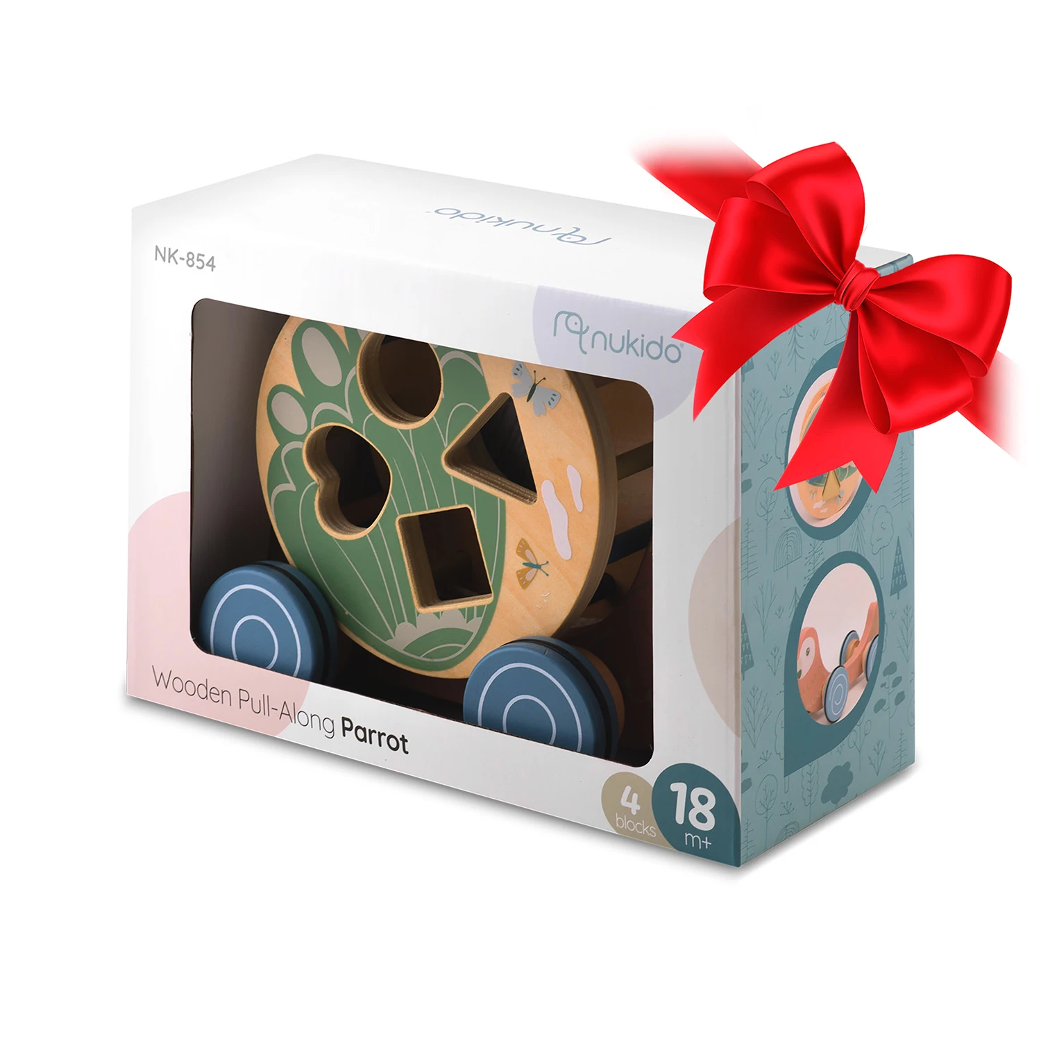 Іграшка-Папуга дерев'яна Nukido NK-854 Тягачка-Сортер (785400) - фото 14 Іграшка-Папуга дерев'яна Nukido NK-854 Тягачка-Сортер (785400) - фото 14