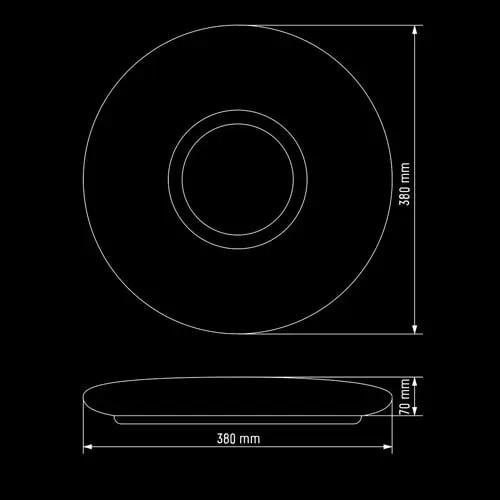 Светильник светодиодный Biom SMART SML-R07-80/2 3000-6000K 80 Вт с д/у (00-00020715) - фото 4