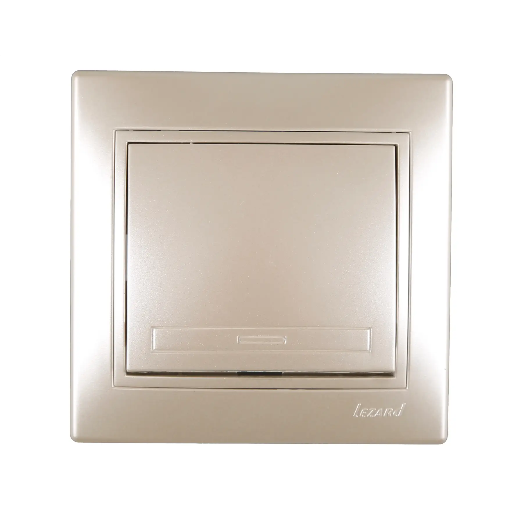 Вимикач одноклавішний Lezard Mira Білий перламутр (701-3030-100)