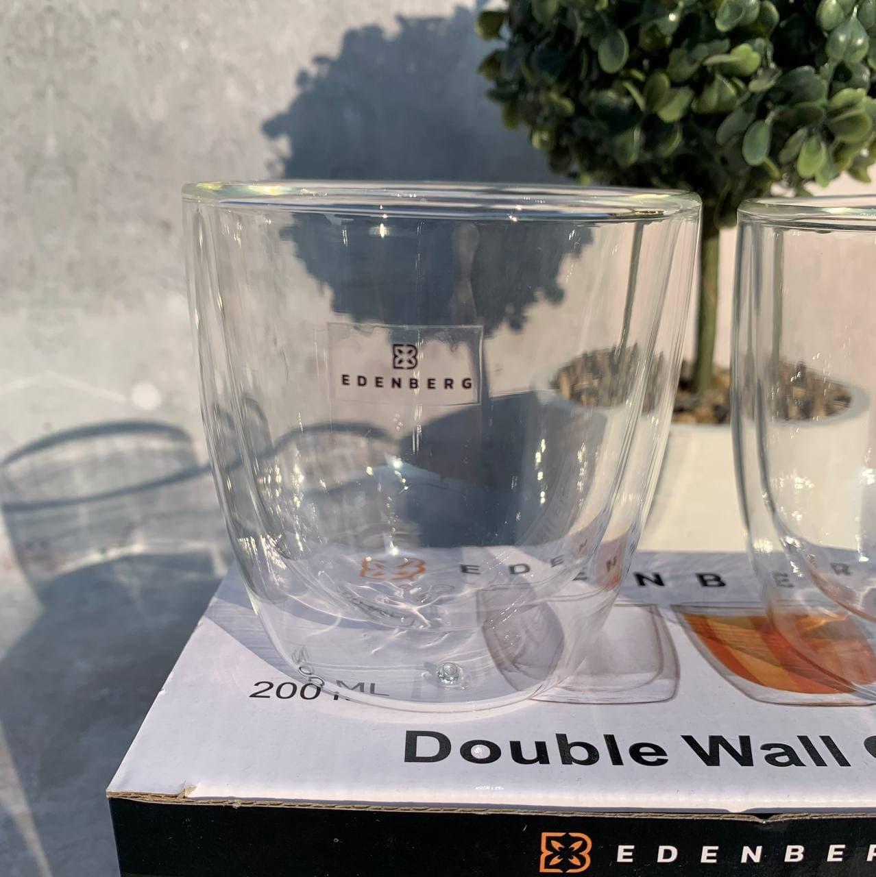 Набор стаканов Edenberg с двойными стенками 2шт. 200 мл (EB-19513) - фото 4 Набор стаканов Edenberg с двойными стенками 2шт. 200 мл (EB-19513) - фото 4