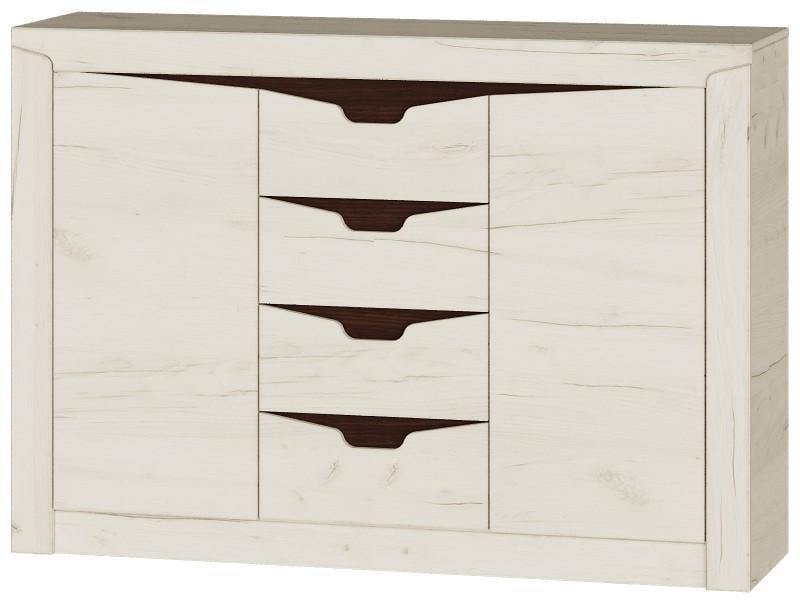 Комод Эверест Либерти-1400 1400х380х985 мм Крафт белый (ЕВ20320)