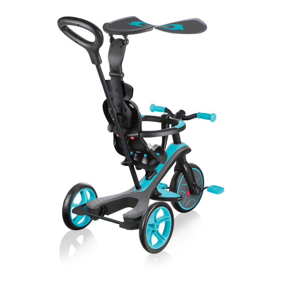 Велосипед трехколесный с ручкой Globber Explorer Trike 4в1 Teal - фото 2