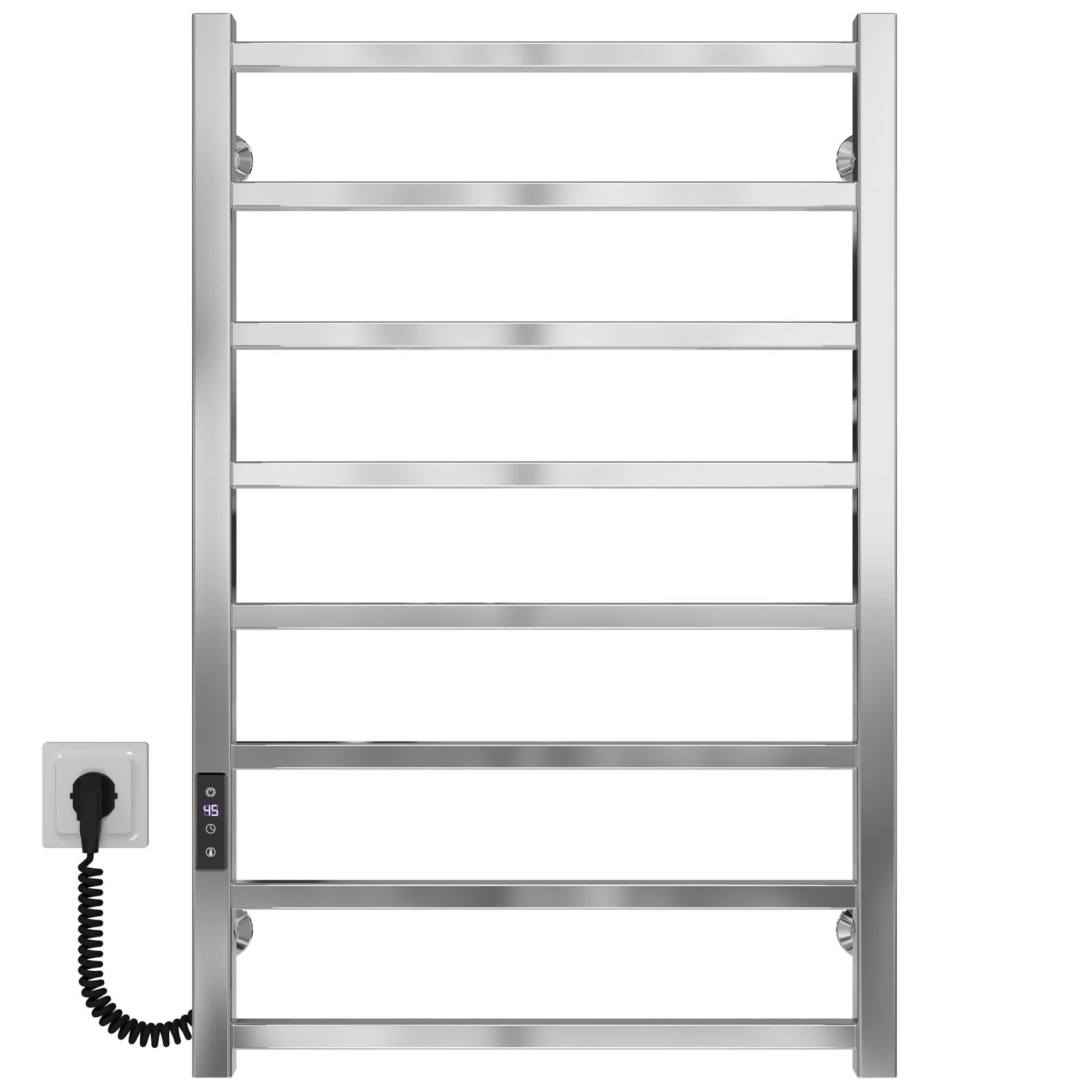 Полотенцесушитель электрический Deffi Forest П8 JD04 левое подключение нержавеющая сталь 600х800 мм Хром (A.FR.80.60.8.E.C.L.2)