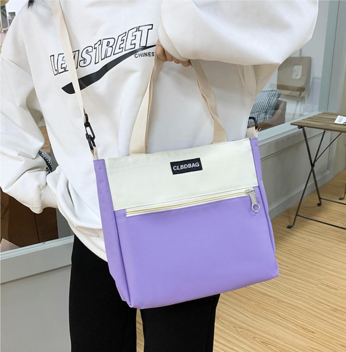 Рюкзак шкільний для дівчинки 4в1 CLBDBAG 1195 шоппер/пенал/сумочка Фіолетово-білий (DR016811) - фото 4