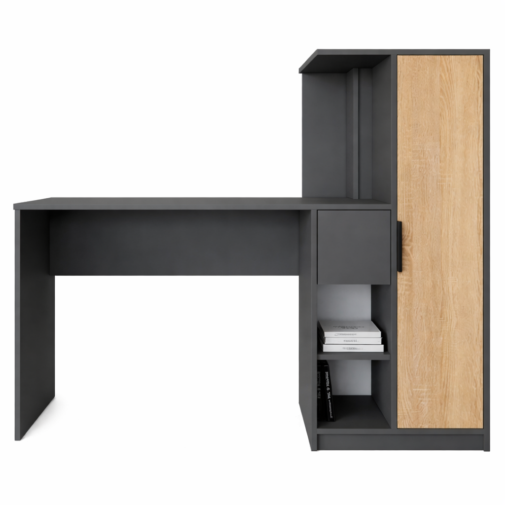 Письмовий стіл з шафою та прихованим зберіганням (RT1460DGDGDS)