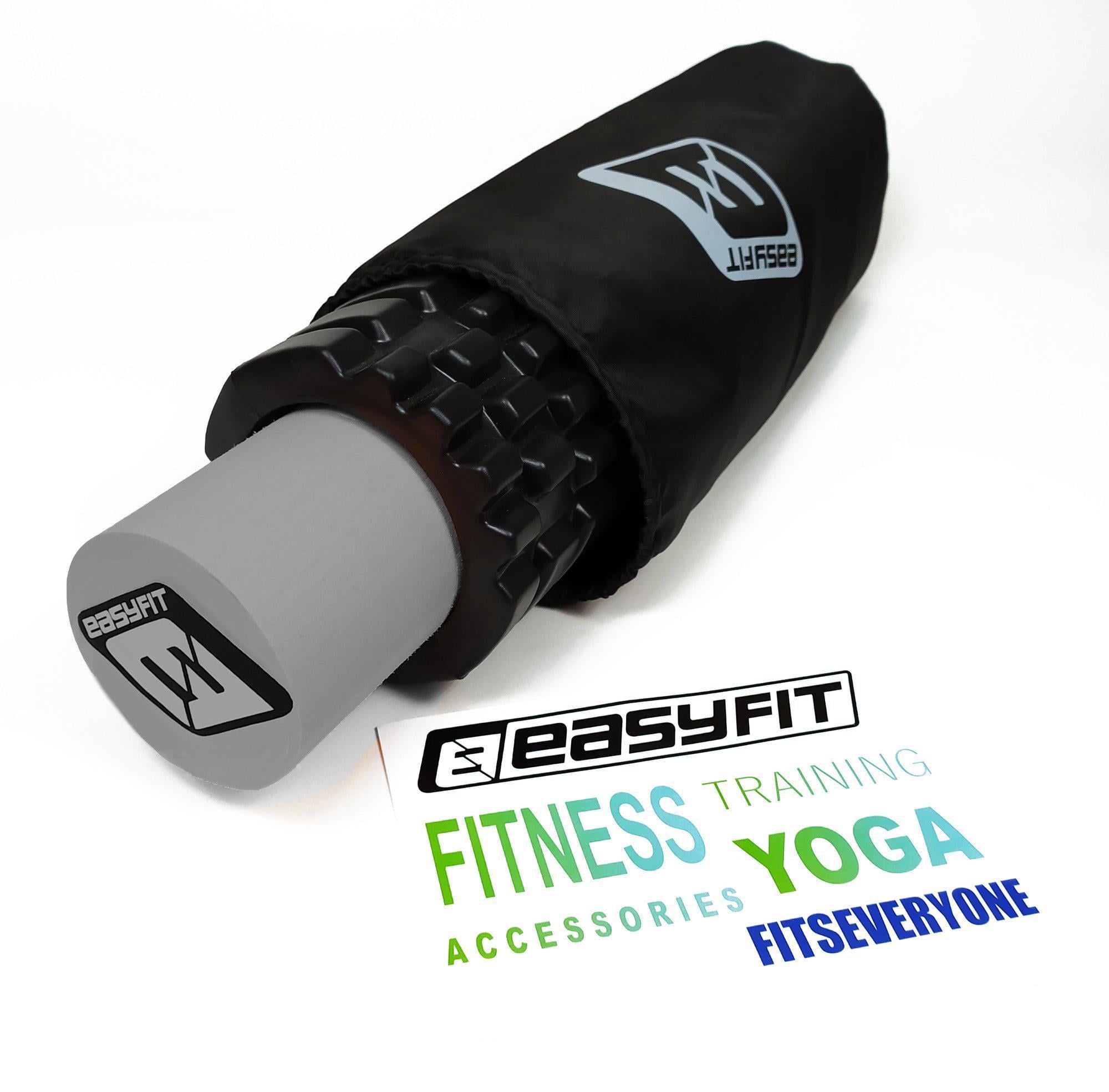 Массажный ролик EasyFit PRO Active двойной 33 см (EF-Actv-Pro)