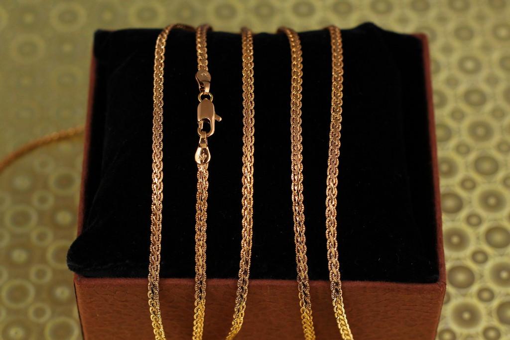 Цепь Xuping Jewelry Косичка 50 см 2,5 мм Золотистый (2386992025)