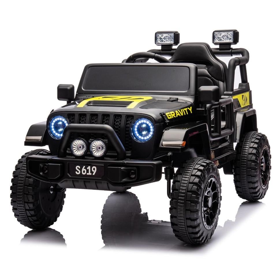 Дитячий електричний джип Bambi 12V одномісний Чорний (DE-169-E-1053) Дитячий електричний джип Bambi 12V одномісний Чорний (DE-169-E-1053)