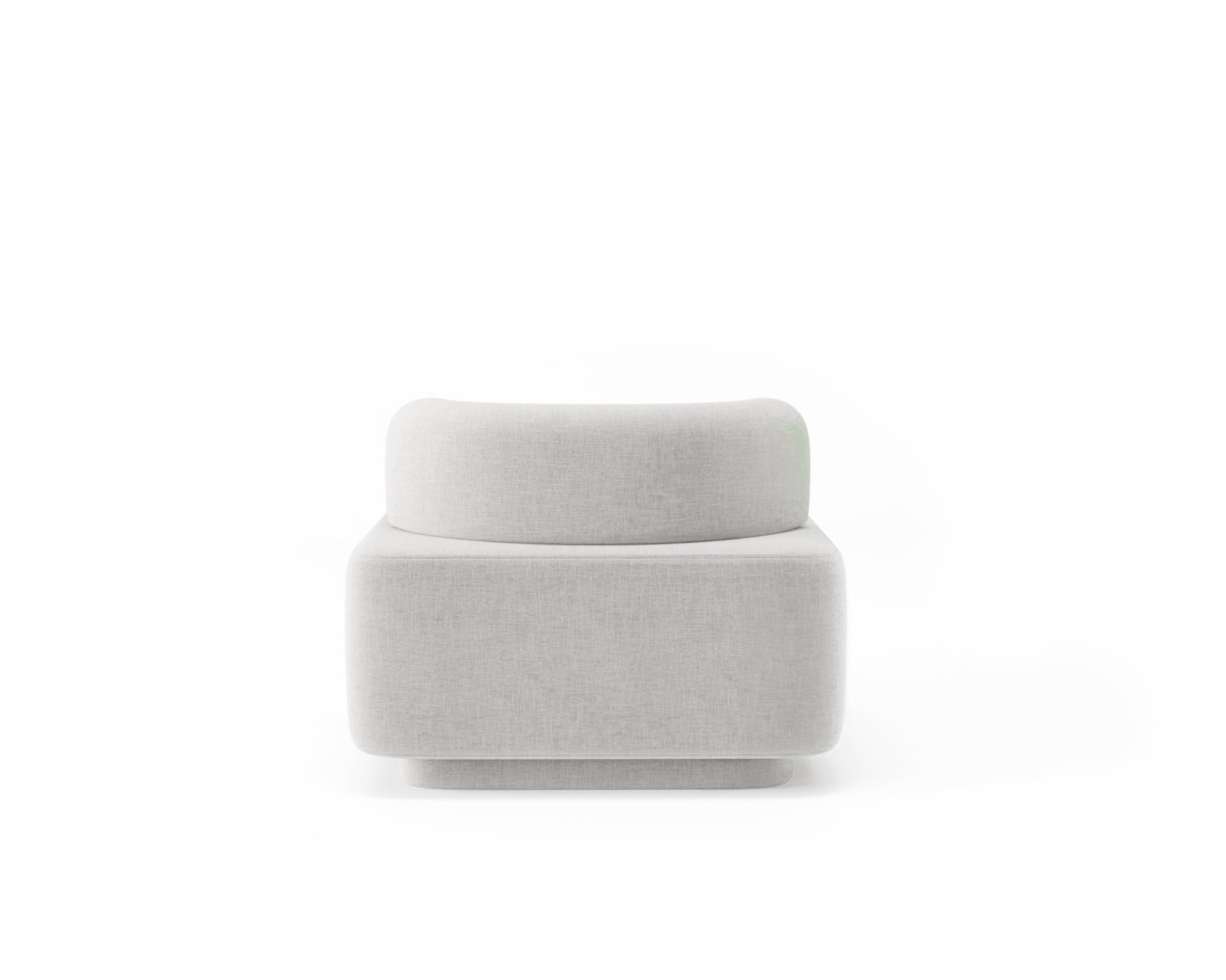 Кресло модульное Plump со встроенной розеткой и зарядкой USB 80x80x65 см Белый (0012) - фото 2 Кресло модульное Plump со встроенной розеткой и зарядкой USB 80x80x65 см Белый (0012) - фото 2