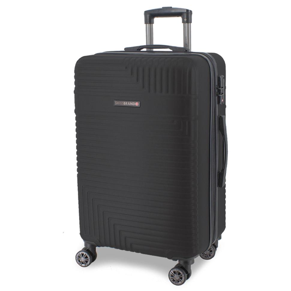 Чемодан Swissbrand Brunei L Black (SWB_LHBRU001L) - фото 1