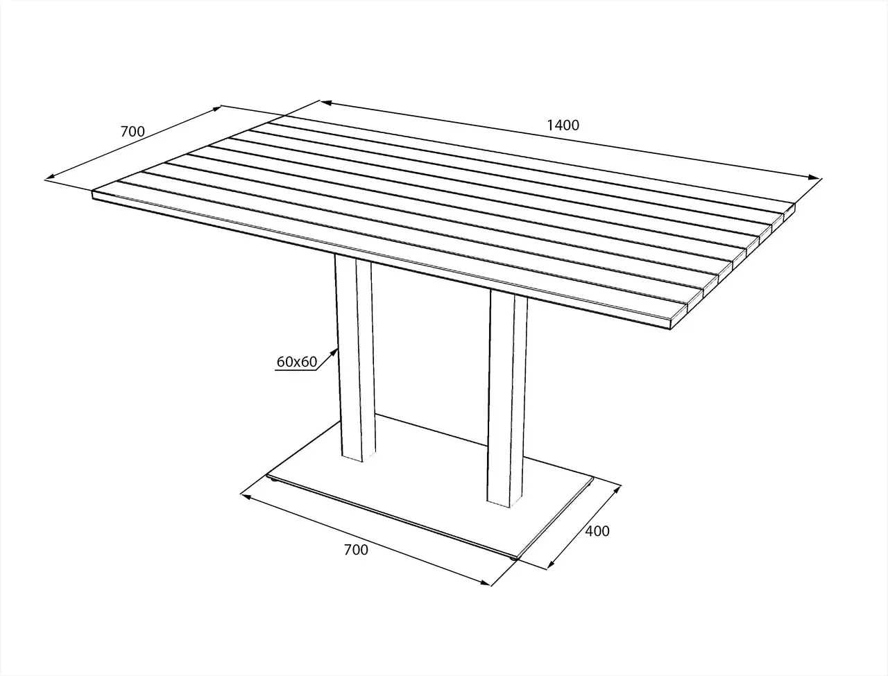 Стол обеденный прямоугольный Lofty Серия 5 из ламелей ясеня 1400х700 мм - фото 2 Стол обеденный прямоугольный Lofty Серия 5 из ламелей ясеня 1400х700 мм - фото 2