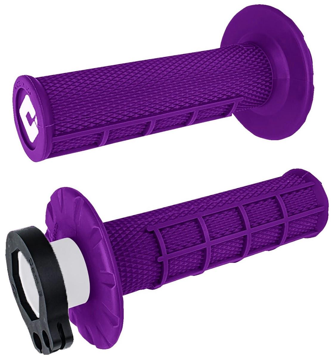Грипси мото Odi HALF-WAFFLE MX V2 Lock-On Purple