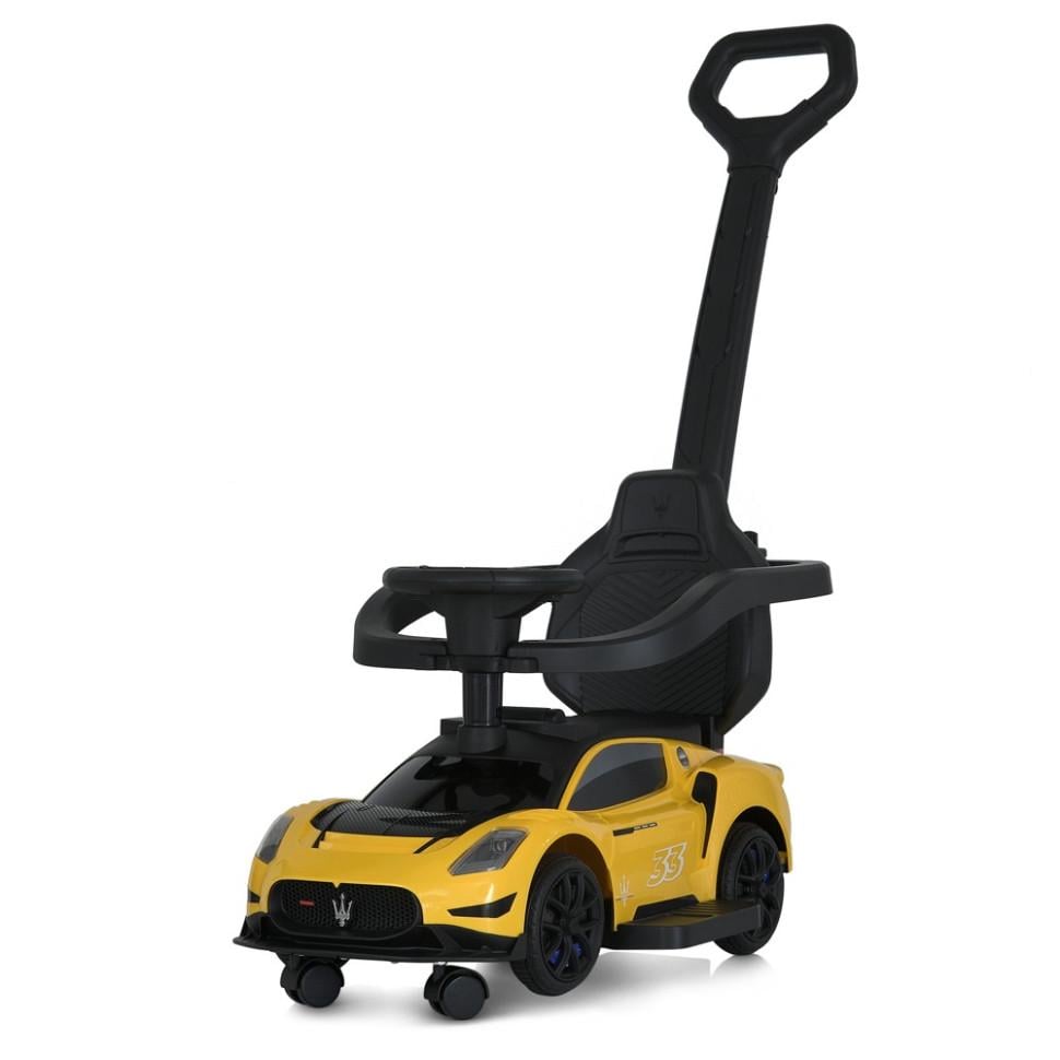 Толокар детский Bambi с родительской ручкой и отделением для вещей со звуковыми эффектами 64 см Белый (DK-170-K-80)