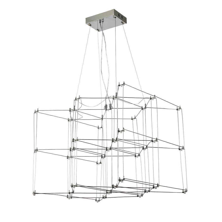 Люстра подвесная светодиодная Levistella 918L045 600 CH Хром