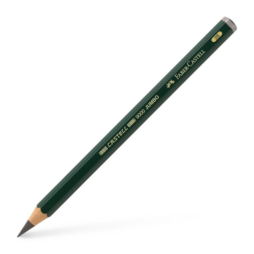 Карандаш чернографитный Faber-Castell Jumbo 9000 2B (25479)
