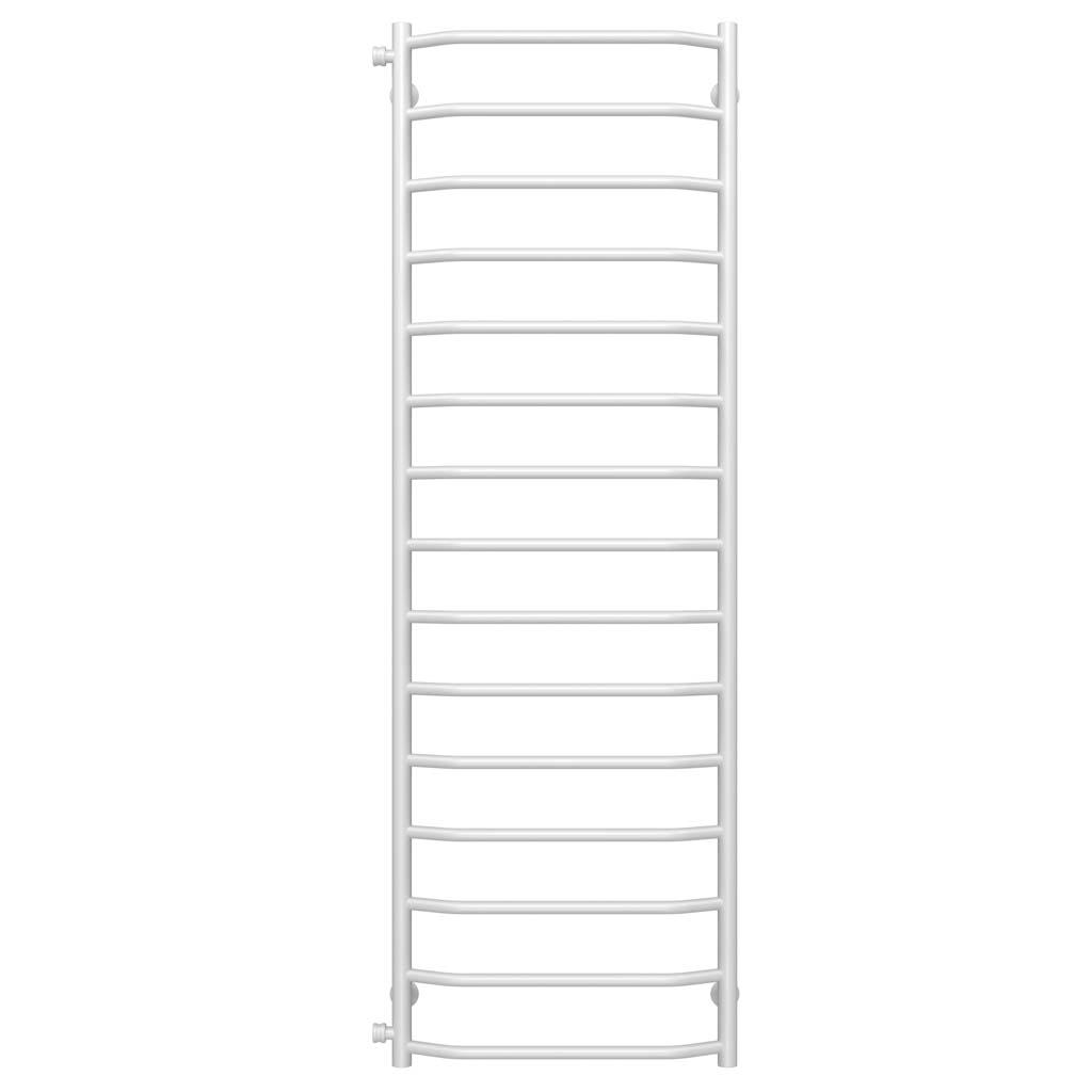 Полотенцесушитель водяной Deffi Трапеция П15 боковое левое подключение нержавеющая сталь 500х1600 мм Белый (C.TR.160.50.15.W.B)